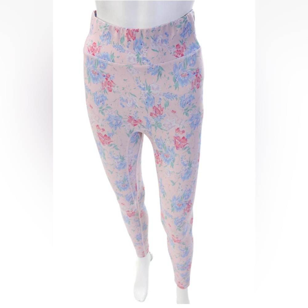 Love Shack Fancy Womens Ankle Floral Leggings Pink Size XS
